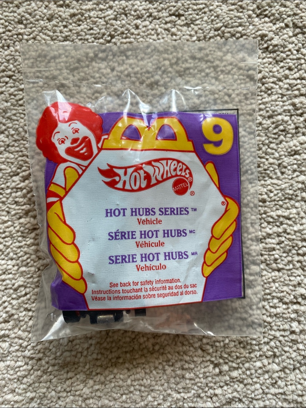 Vintage 1995 McDonald’s Happy Meal Hot Wheels Hot Hubs Series Vehicle